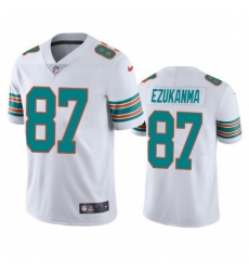 Men Miami Dolphins 87 Erik Ezukanma White Color Rush Limited Stitched Football Jersey Men Miami Dolphins 87 Erik Ezukanma White Color Rush Limited Stitched Football Jersey