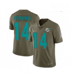 Mens Miami Dolphins 14 Ryan Fitzpatrick Limited Olive 2017 Salute to Service Football Jersey Mens Miami Dolphins 14 Ryan Fitzpatrick Limited Olive 2017 Salute to Service Football Jersey