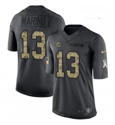 Mens Nike Miami Dolphins 13 Dan Marino Limited Black 2016 Salute to Service NFL Jersey Mens Nike Miami Dolphins 13 Dan Marino Limited Black 2016 Salute to Service NFL Jersey