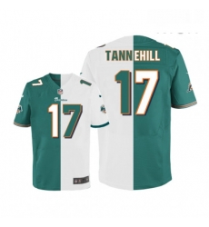 Mens Nike Miami Dolphins 17 Ryan Tannehill Elite Aqua GreenWhite Split Fashion NFL Jersey Mens Nike Miami Dolphins 17 Ryan Tannehill Elite Aqua GreenWhite Split Fashion NFL Jersey