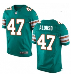 Mens Nike Miami Dolphins 47 Kiko Alonso Elite Aqua Green Alternate NFL Jersey Mens Nike Miami Dolphins 47 Kiko Alonso Elite Aqua Green Alternate NFL Jersey