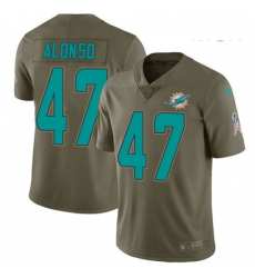 Mens Nike Miami Dolphins 47 Kiko Alonso Limited Olive 2017 Salute to Service NFL Jersey Mens Nike Miami Dolphins 47 Kiko Alonso Limited Olive 2017 Salute to Service NFL Jersey