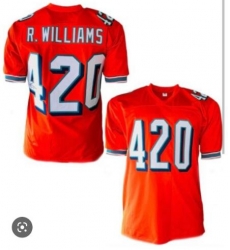 Miami Dolphins Ricky Williams Orange Pro Style Orange Stitched Jersey Miami Dolphins Ricky Williams Orange Pro Style Orange Stitched Jersey