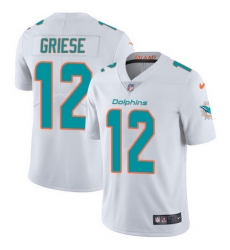 Nike Dolphins #12 Bob Griese White Mens Stitched NFL Vapor Untouchable Limited Jersey Nike Dolphins #12 Bob Griese White Mens Stitched NFL Vapor Untouchable Limited Jersey