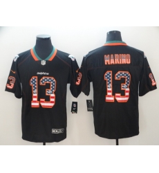 Nike Dolphins 13 Dan Marino Black USA Flag Fashion Limited Jersey Nike Dolphins 13 Dan Marino Black USA Flag Fashion Limited Jersey