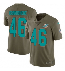 Nike Dolphins 46 Noah Igbinoghene Olive Men Stitched NFL Limited 2017 Salute To Service Jersey Nike Dolphins 46 Noah Igbinoghene Olive Men Stitched NFL Limited 2017 Salute To Service Jersey