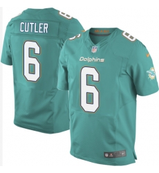 Nike Dolphins #6 Jay Cutler Aqua Green Team Color Mens Stitched NFL New Elite Jersey Nike Dolphins #6 Jay Cutler Aqua Green Team Color Mens Stitched NFL New Elite Jersey
