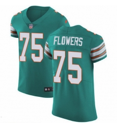 Nike Dolphins 75 Ereck Flowers Aqua Green Alternate Men Stitched NFL New Elite Jersey Nike Dolphins 75 Ereck Flowers Aqua Green Alternate Men Stitched NFL New Elite Jersey