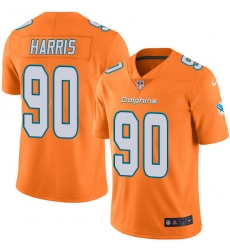 Nike Dolphins #90 Charles Harris Orange Mens Stitched NFL Limited Rush Jersey Nike Dolphins #90 Charles Harris Orange Mens Stitched NFL Limited Rush Jersey