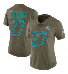 Kalen Ballage Miami Dolphins Women Limited Salute to Service Nike Jersey Green Kalen Ballage Miami Dolphins Women Limited Salute to Service Nike Jersey Green