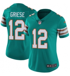 Nike Dolphins #12 Bob Griese Aqua Green Alternate Womens Stitched NFL Vapor Untouchable Limited Jersey Nike Dolphins #12 Bob Griese Aqua Green Alternate Womens Stitched NFL Vapor Untouchable Limited Jersey