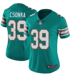 Nike Dolphins #39 Larry Csonka Aqua Green Alternate Womens Stitched NFL Vapor Untouchable Limited Jersey Nike Dolphins #39 Larry Csonka Aqua Green Alternate Womens Stitched NFL Vapor Untouchable Limited Jersey