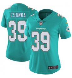 Nike Dolphins #39 Larry Csonka Aqua Green Team Color Womens Stitched NFL Vapor Untouchable Limited Jersey Nike Dolphins #39 Larry Csonka Aqua Green Team Color Womens Stitched NFL Vapor Untouchable Limited Jersey