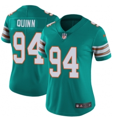 Nike Dolphins #94 Robert Quinn Aqua Green Alternate Womens Stitched NFL Vapor Untouchable Limited Jersey Nike Dolphins #94 Robert Quinn Aqua Green Alternate Womens Stitched NFL Vapor Untouchable Limited Jersey