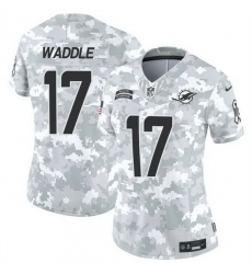 Women Miami Dolphins 17 Jaylen Waddle 2024 F U S E Arctic Camo Salute To Service Limited Stitched Football Jersey Women Miami Dolphins 17 Jaylen Waddle 2024 F U S E Arctic Camo Salute To Service Limited Stitched Football Jersey