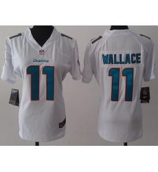 Women Nike Miami Dolphins 11 Mike Wallace White NFL Jerseys 2013 New Style Women Nike Miami Dolphins 11 Mike Wallace White NFL Jerseys 2013 New Style