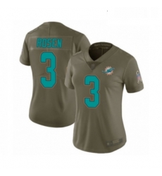 Womens Miami Dolphins 3 Josh Rosen Limited Olive 2017 Salute to Service Football Jersey Womens Miami Dolphins 3 Josh Rosen Limited Olive 2017 Salute to Service Football Jersey