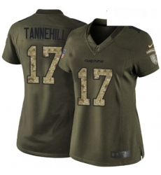 Womens Nike Miami Dolphins 17 Ryan Tannehill Elite Green Salute to Service NFL Jersey Womens Nike Miami Dolphins 17 Ryan Tannehill Elite Green Salute to Service NFL Jersey