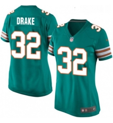 Womens Nike Miami Dolphins 32 Kenyan Drake Game Aqua Green Alternate NFL Jersey Womens Nike Miami Dolphins 32 Kenyan Drake Game Aqua Green Alternate NFL Jersey