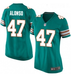 Womens Nike Miami Dolphins 47 Kiko Alonso Game Aqua Green Alternate NFL Jersey Womens Nike Miami Dolphins 47 Kiko Alonso Game Aqua Green Alternate NFL Jersey