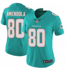 Womens Nike Miami Dolphins 80 Danny Amendola Aqua Green Team Color Vapor Untouchable Elite Player NFL Jersey Womens Nike Miami Dolphins 80 Danny Amendola Aqua Green Team Color Vapor Untouchable Elite Player NFL Jersey