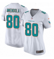 Womens Nike Miami Dolphins 80 Danny Amendola Game White NFL Jersey Womens Nike Miami Dolphins 80 Danny Amendola Game White NFL Jersey