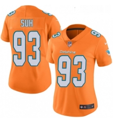 Womens Nike Miami Dolphins 93 Ndamukong Suh Limited Orange Rush Vapor Untouchable NFL Jersey Womens Nike Miami Dolphins 93 Ndamukong Suh Limited Orange Rush Vapor Untouchable NFL Jersey