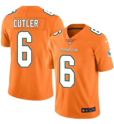 Youth Nike Dolphins #6 Jay Cutler Orange Stitched NFL Limited Rush Jersey Youth Nike Dolphins #6 Jay Cutler Orange Stitched NFL Limited Rush Jersey
