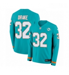 Youth Nike Miami Dolphins 32 Kenyan Drake Limited Aqua Therma Long Sleeve NFL Jersey Youth Nike Miami Dolphins 32 Kenyan Drake Limited Aqua Therma Long Sleeve NFL Jersey