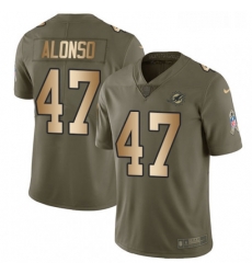 Youth Nike Miami Dolphins 47 Kiko Alonso Limited OliveGold 2017 Salute to Service NFL Jersey Youth Nike Miami Dolphins 47 Kiko Alonso Limited OliveGold 2017 Salute to Service NFL Jersey