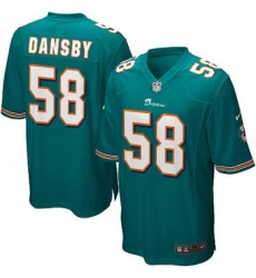 Youth Nike Miami Dolphins 58# Karlos Dansby Game Green Color Jersey Youth Nike Miami Dolphins 58# Karlos Dansby Game Green Color Jersey