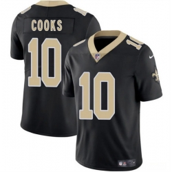 Men New Orleans Saints 10 Brandin Cooks Black 2025 Vapor Limited Stitched Football Jersey