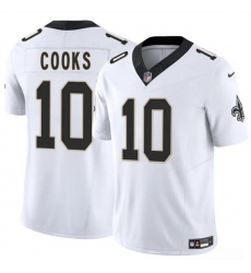 Men New Orleans Saints 10 Brandin Cooks White 2025 F U S E Vapor Limited Stitched Football Jersey