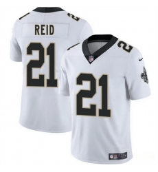Men New Orleans Saints 21 Justin Reid White 2025 Vapor Limited Stitched Football Jersey