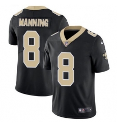 Men New Orleans Saints 8 Archie Manning 2021 Black Vapor Untouchable Limited Stitched Jersey Men New Orleans Saints 8 Archie Manning 2021 Black Vapor Untouchable Limited Stitched Jersey