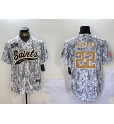 Men New Orleans Saints Team 22 Rashid Shaheed 2024 Arctic Camo Salute To Service Stitched Baseball Jersey Men New Orleans Saints Team 22 Rashid Shaheed 2024 Arctic Camo Salute To Service Stitched Baseball Jersey