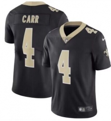 Men's New Orleans Saints #4 Derek Carr Black Vapor Limited Stitched Jersey Men's New Orleans Saints #4 Derek Carr Black Vapor Limited Stitched Jersey