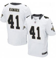 Mens Nike New Orleans Saints 41 Alvin Kamara White Vapor Untouchable Elite Player NFL Jersey Mens Nike New Orleans Saints 41 Alvin Kamara White Vapor Untouchable Elite Player NFL Jersey
