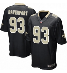 Mens Nike New Orleans Saints 93 Marcus Davenport Game Black Team Color NFL Jersey Mens Nike New Orleans Saints 93 Marcus Davenport Game Black Team Color NFL Jersey