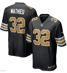 Men's Nike Tyrann Mathieu Black New Orleans Saints Player Alternate Game Jersey Men's Nike Tyrann Mathieu Black New Orleans Saints Player Alternate Game Jersey