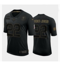 New Orleans Saints 22 Chauncey Gardner Johnson Black Salute to Service Jersey New Orleans Saints 22 Chauncey Gardner Johnson Black Salute to Service Jersey