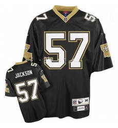 New Orleans Saints 57 Rickey Jackson Black Throwback jersey New Orleans Saints 57 Rickey Jackson Black Throwback jersey