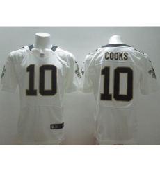 Nike New Orleans Saints 10 Brandin Cooks White Elite NFL Jersey Nike New Orleans Saints 10 Brandin Cooks White Elite NFL Jersey