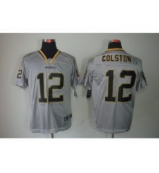 Nike New Orleans Saints 12 Marques Colston grey Elite lights out NFL Jersey Nike New Orleans Saints 12 Marques Colston grey Elite lights out NFL Jersey