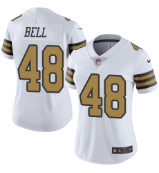 Nike Saints #48 Vonn Bell White Womens Stitched NFL Limited Rush Jersey Nike Saints #48 Vonn Bell White Womens Stitched NFL Limited Rush Jersey