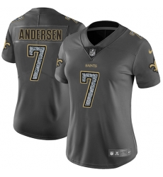 Nike Saints #7 Morten Andersen Gray Static Womens NFL Vapor Untouchable Game Jersey Nike Saints #7 Morten Andersen Gray Static Womens NFL Vapor Untouchable Game Jersey