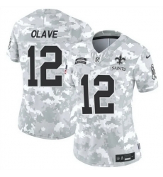 Women New Orleans Saints 12 Chris Olave 2024 F U S E Arctic Camo Salute To Service Limited Stitched Football Jersey Women New Orleans Saints 12 Chris Olave 2024 F U S E Arctic Camo Salute To Service Limited Stitched Football Jersey
