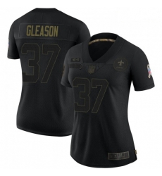 Women New Orleans Saints 37 Steve Gleason Black 2020 Salute To Service Limited Jersey Women New Orleans Saints 37 Steve Gleason Black 2020 Salute To Service Limited Jersey