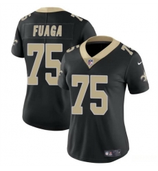 Women New Orleans Saints 75 Taliese Fuaga Black 2024 Draft Vapor Stitched Game Jersey Women New Orleans Saints 75 Taliese Fuaga Black 2024 Draft Vapor Stitched Game Jersey