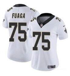 Women New Orleans Saints 75 Taliese Fuaga White 2024 Draft Vapor Stitched Game Jersey Women New Orleans Saints 75 Taliese Fuaga White 2024 Draft Vapor Stitched Game Jersey